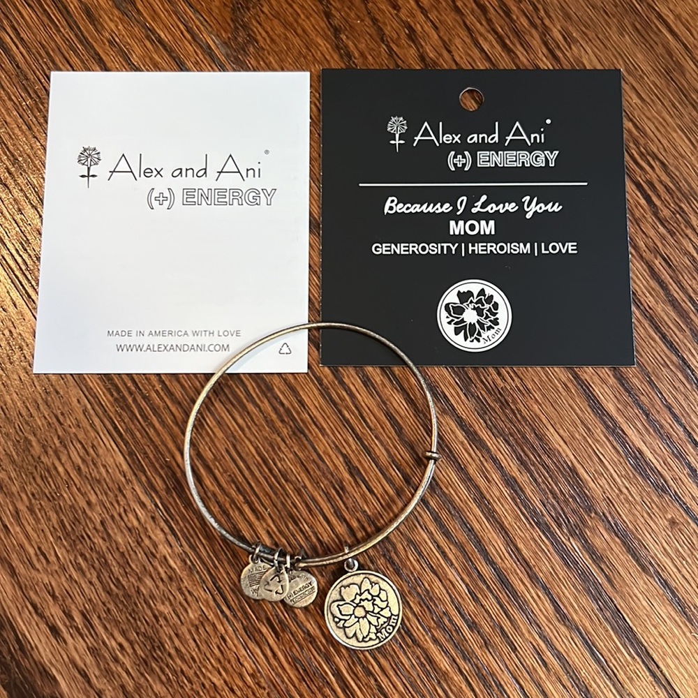 Alex and Ani Mom charm bracelet